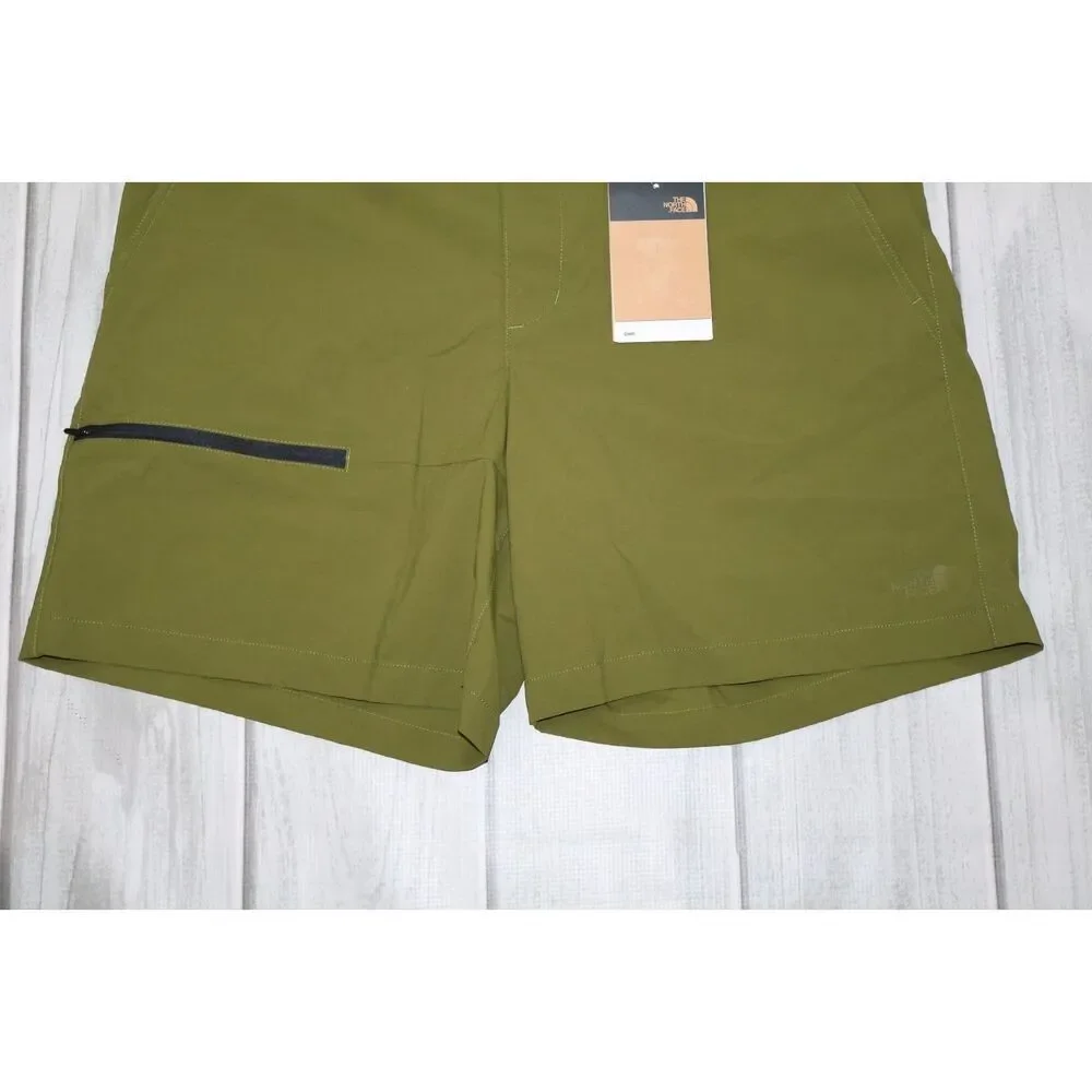 NEW The North Face Basin Shorts 7in Inseam Olive Green Mens Sz 36 Active Outdoor